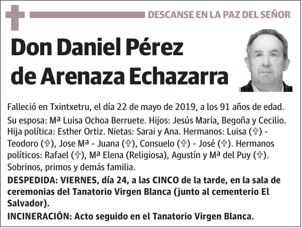 Daniel Pérez de Arenaza Echazarra