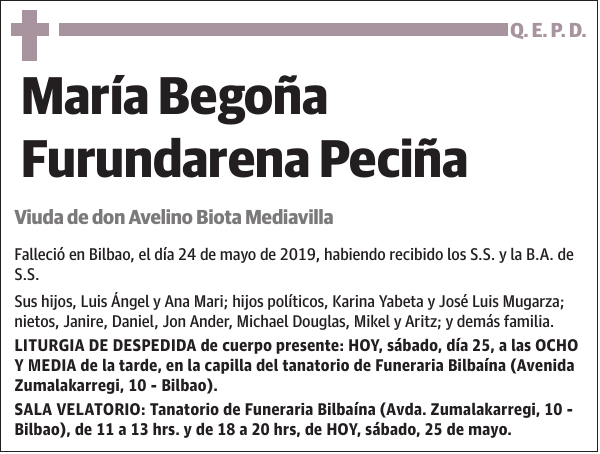 María Begoña Furundarena Peciña