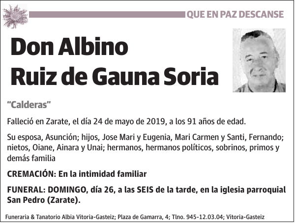 Albino Ruiz de Gauna Soria