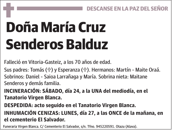 María Cruz Senderos Balduz