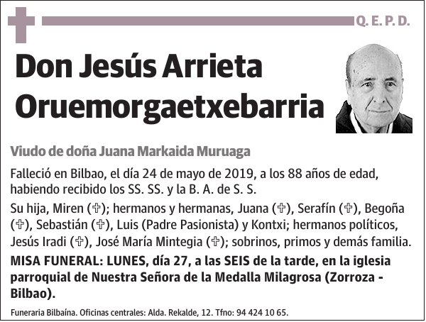 Jesús Arrieta Oruemorgaetxebarria