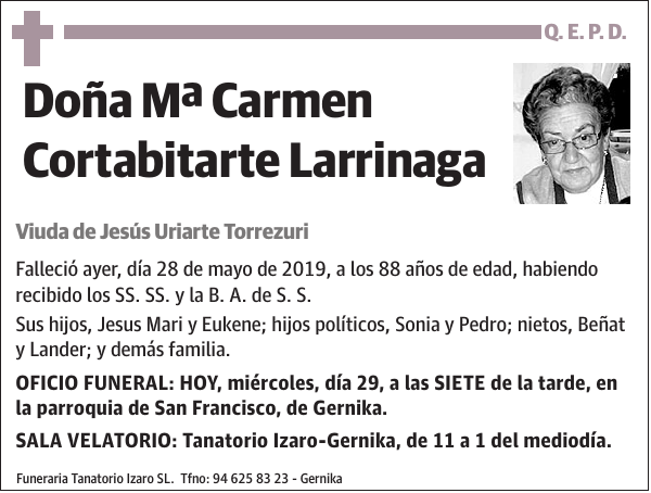 Mª Carmen Cortabitarte Larrinaga