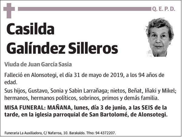 Casilda Galíndez Silleros