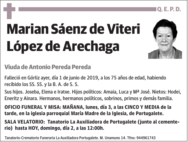 Marian Sáenz de Viteri López de Arechaga