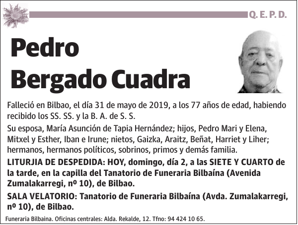 Pedro Bergado Cuadra