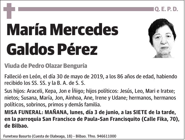 María Mercedes Galdos Pérez