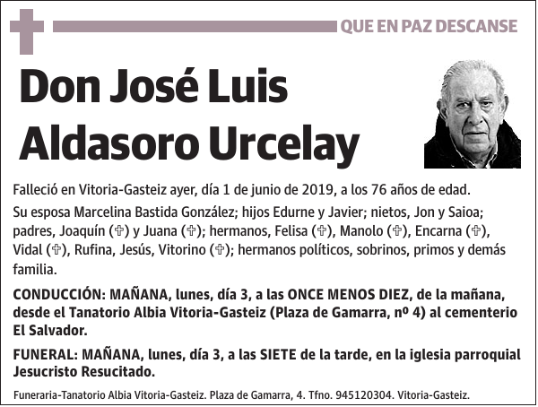 José Luis Aldasoro Urcelay