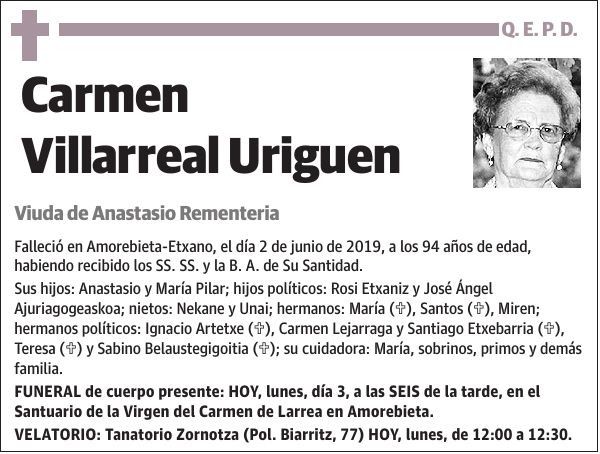 Carmen Villarreal Uriguen