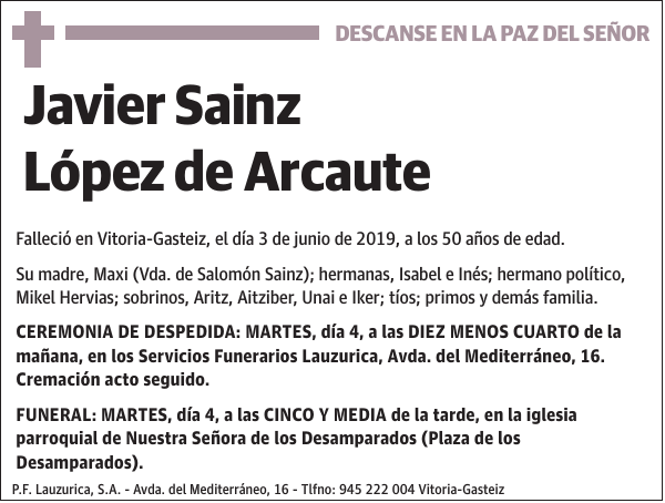 Javier Sainz López de Arcaute