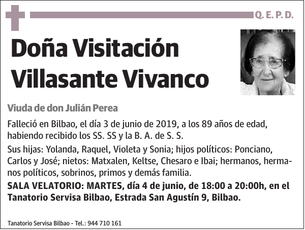 Visitación Villasante Vivanco