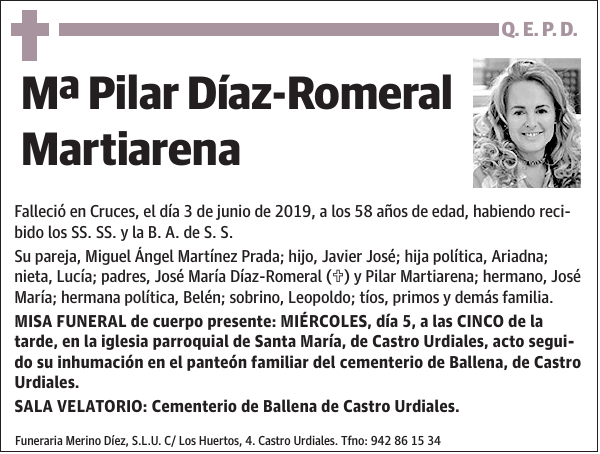 Mª Pilar Díaz-Romeral Martiarena