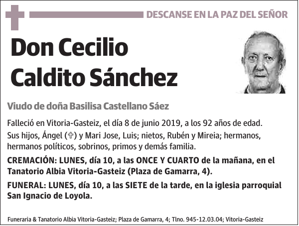 Cecilio Caldito Sánchez