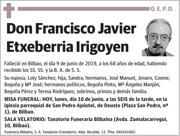 Francisco Javier Etxeberria Irigoyen