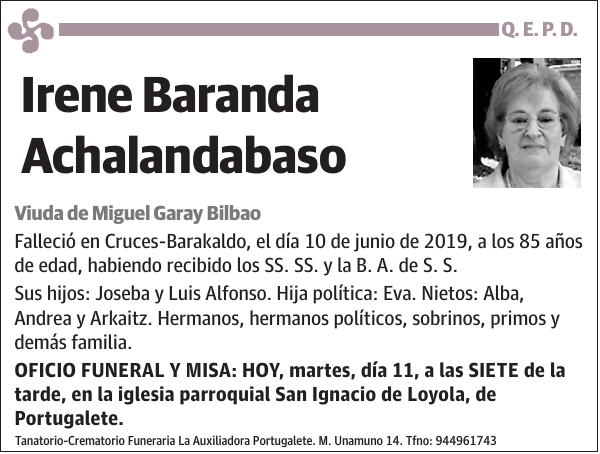 Irene Baranda Achalandabaso