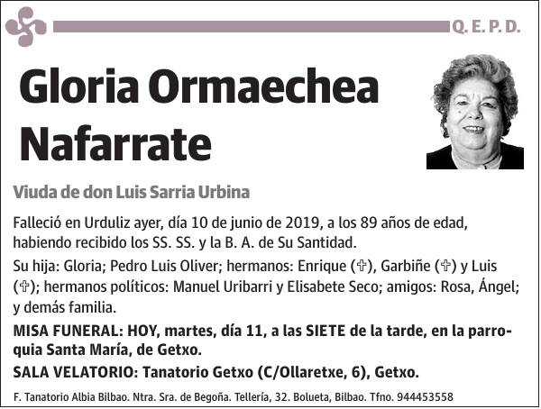 Gloria Ormaechea Nafarrate