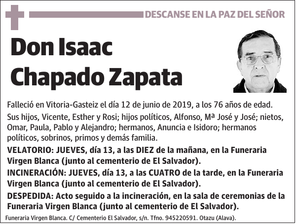 Isaac Chapado Zapata