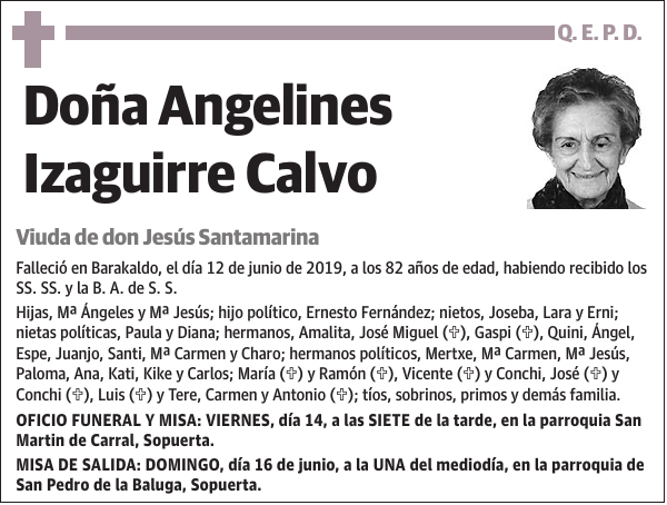 Angelines Izaguirre Calvo