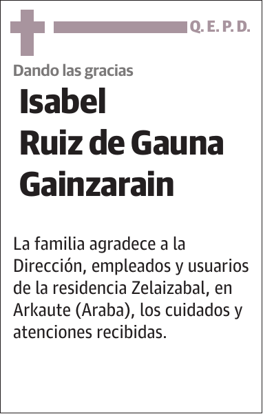 Isabel Ruiz de Gauna Gainzarain