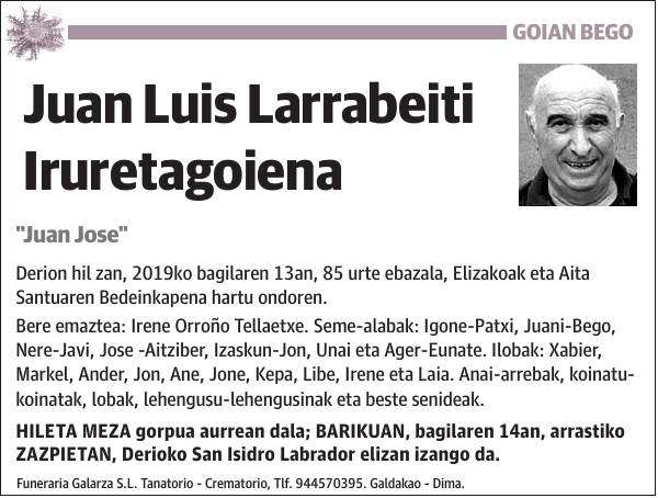 Juan Luis Larrabeiti Iruretagoiena