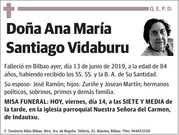 Ana María Santiago Vidaburu