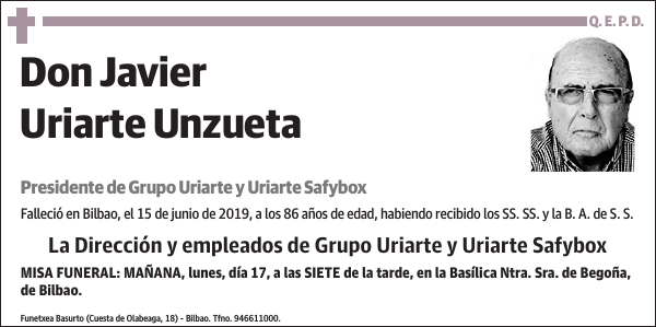 Javier Uriarte Unzueta