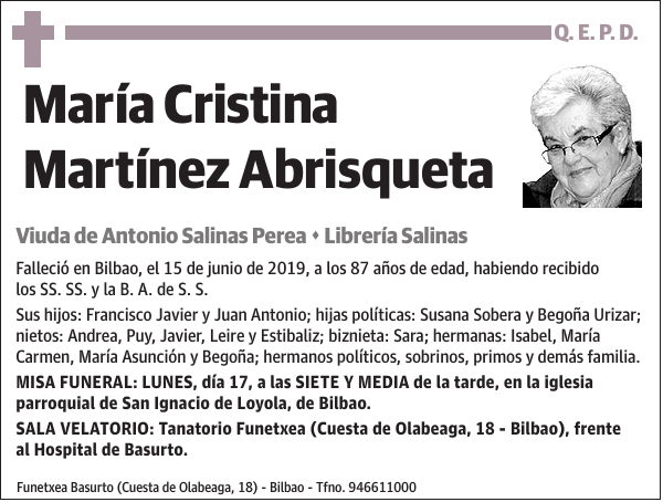 María Cristina Martínez Abrisqueta