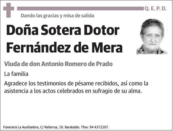 Sotera Dotor Fernández de Mera