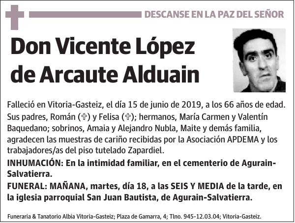 Vicente López de Arcaute Alduain