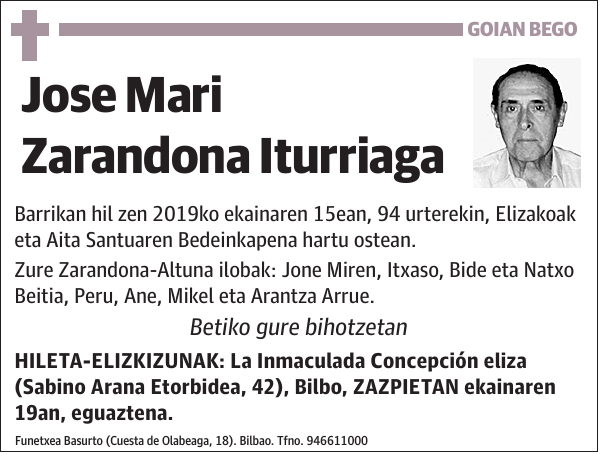 Jose Mari Zarandona Iturriaga