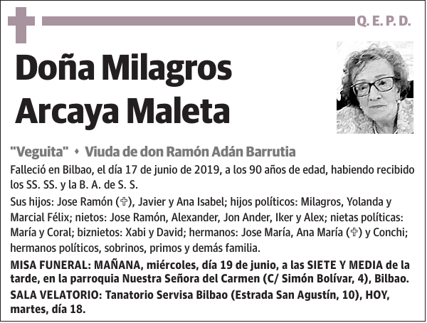 Milagros Arcaya Maleta