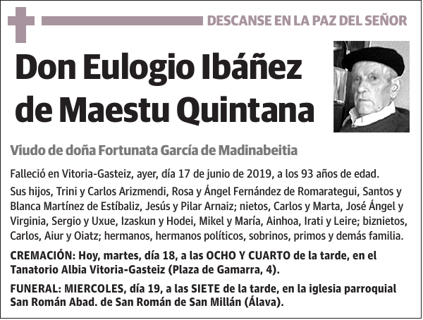 Eulogio Ibáñez de Maestu Quintana