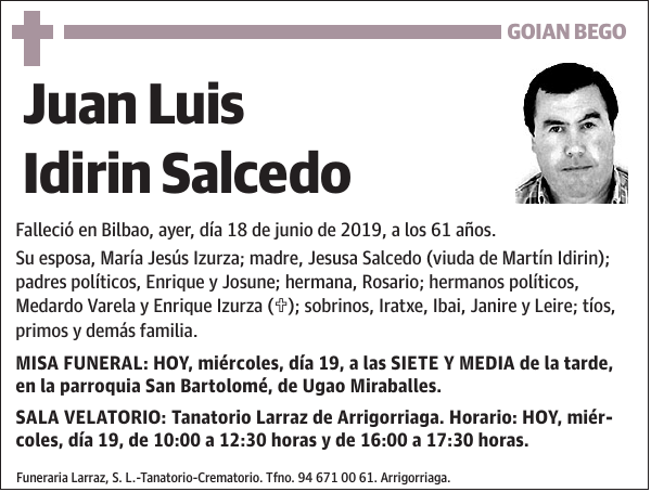 Juan Luis Idirin Salcedo