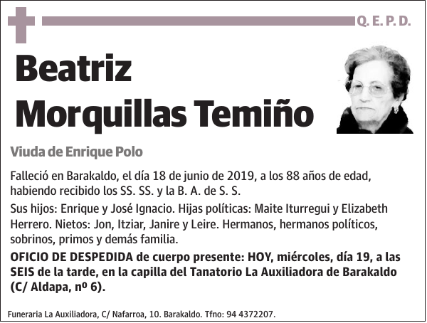 Beatriz Morquillas Temiño