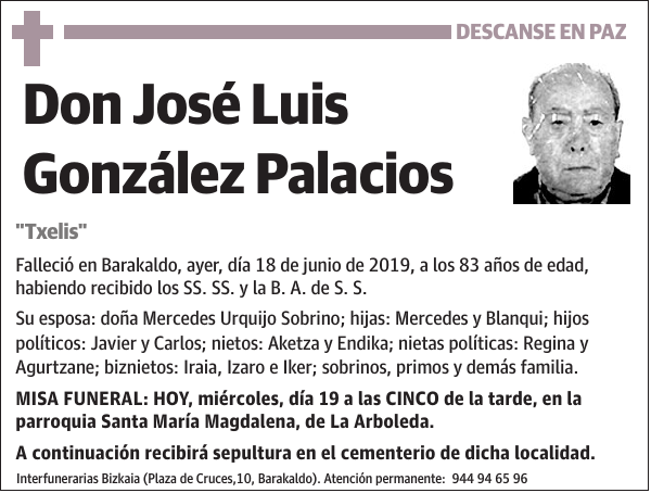 José Luis González Palacios