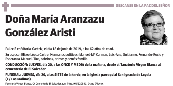 María Aranzazu González Aristi