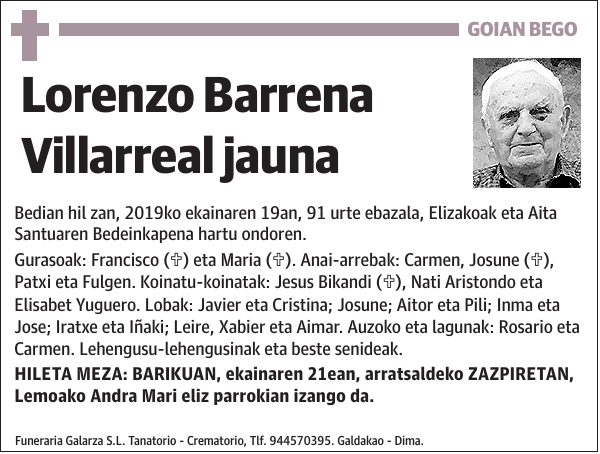 Lorenzo Barrena Villarreal