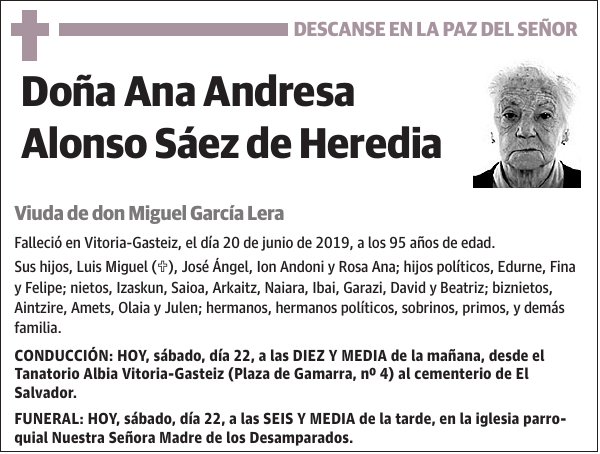 Ana Andresa Alonso Sáez de Heredia