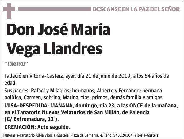 José María Vega Llandres