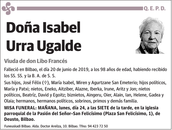 Isabel Urra Ugalde