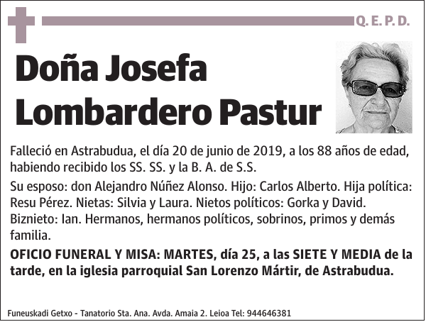 Josefa Lombardero Pastur