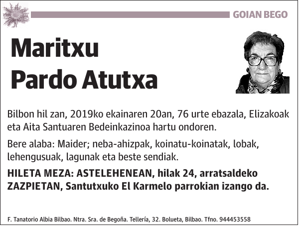 Maritxu Pardo Atutxa