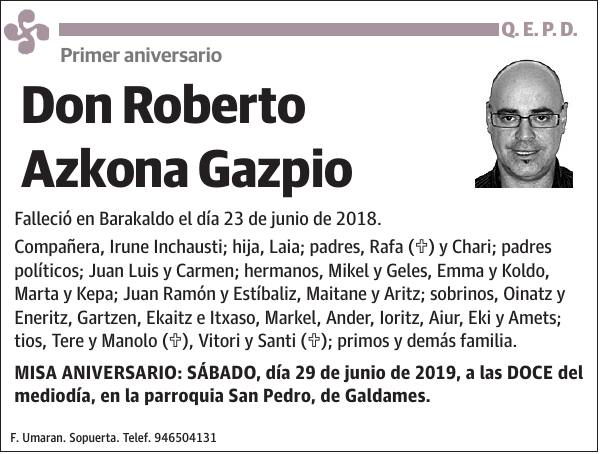 Roberto Azkona Gazpio