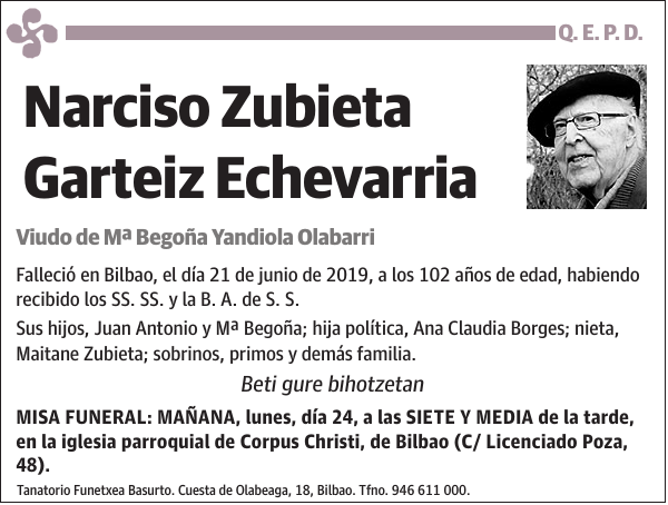 Narciso Zubieta Garteiz Echevarria