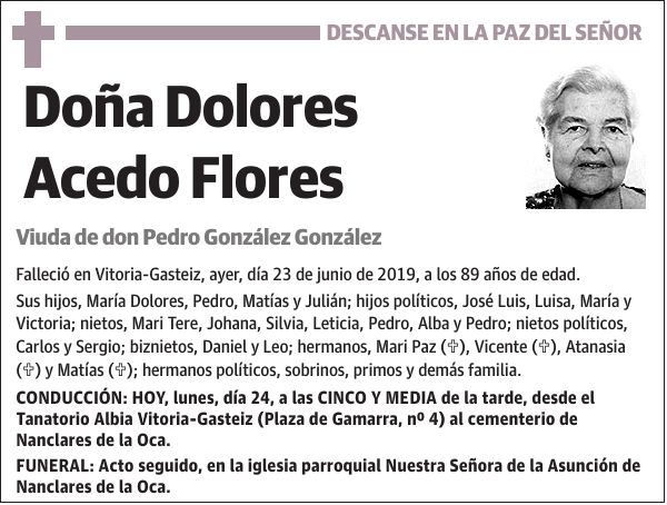 Dolores Acedo Flores