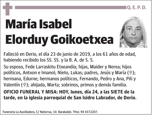 María Isabel Elorduy Goikoetxea