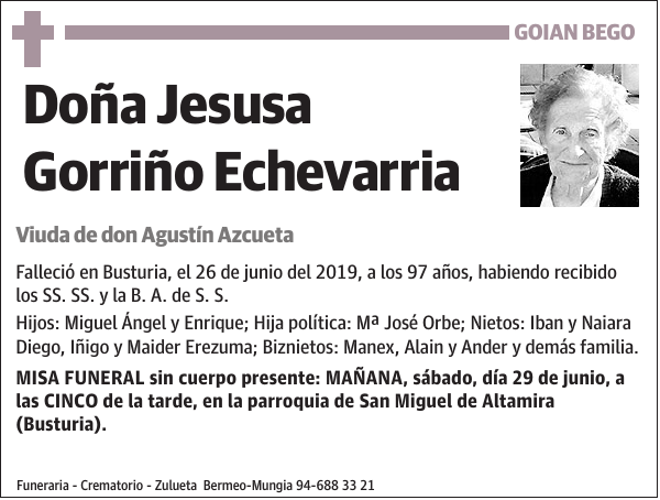 Jesusa Gorriño Echevarria