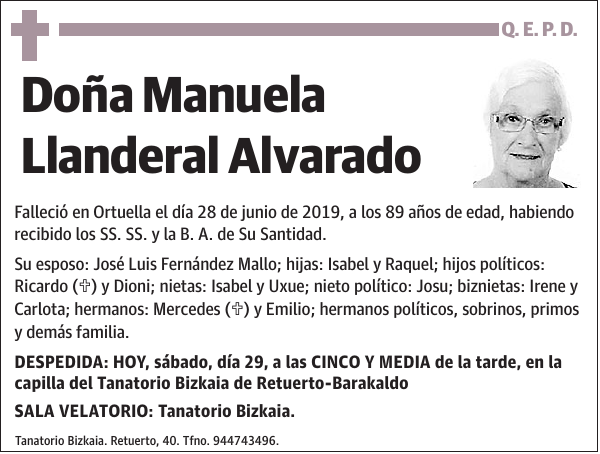 Manuela Llanderal Alvarado