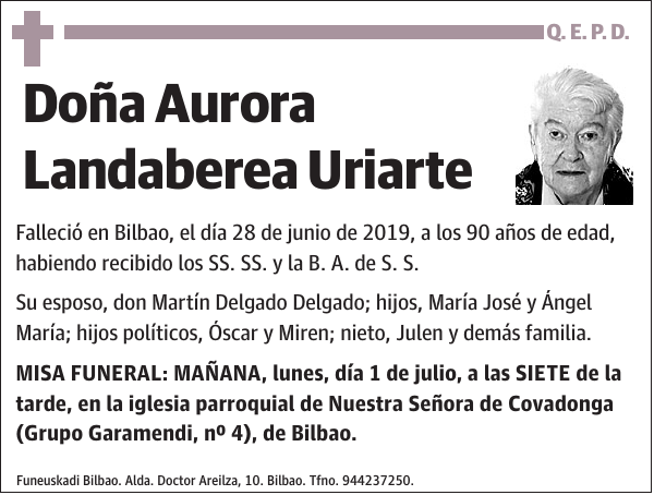 Aurora Landaberea Uriarte