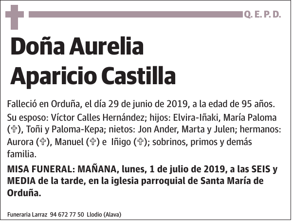 Aurelia Aparicio Castilla