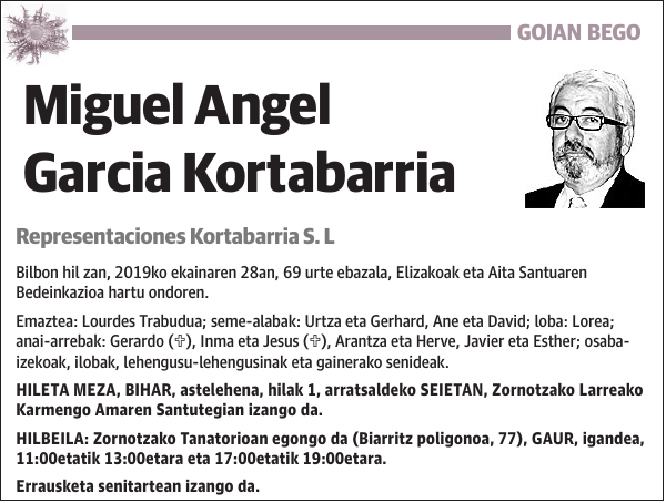 Miguel Angel Garcia Kortabarria